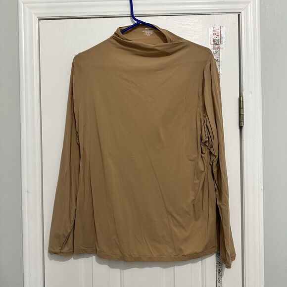 SKIMS KIM K Basics Layering Fits Everybody Turtleneck Ochre Plus Size 4X - Picture 2 of 6